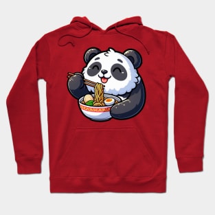 Panda Loves Ramen Hoodie